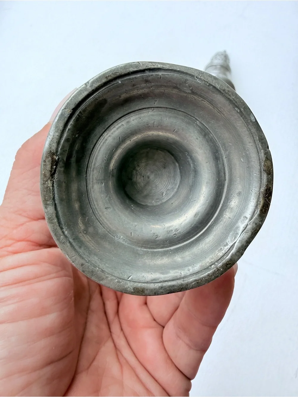 Vintage Pewter Sugar Spice Casters Shakers Pierced Tops Set of 2
